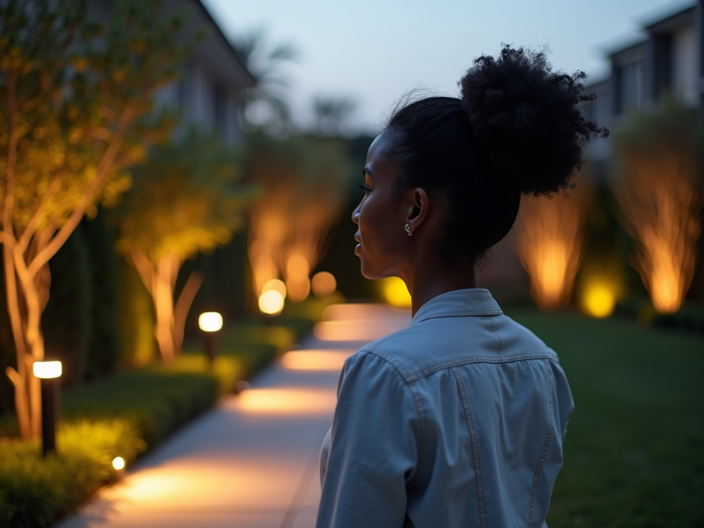 Éclairage paysager — Fleurmidable